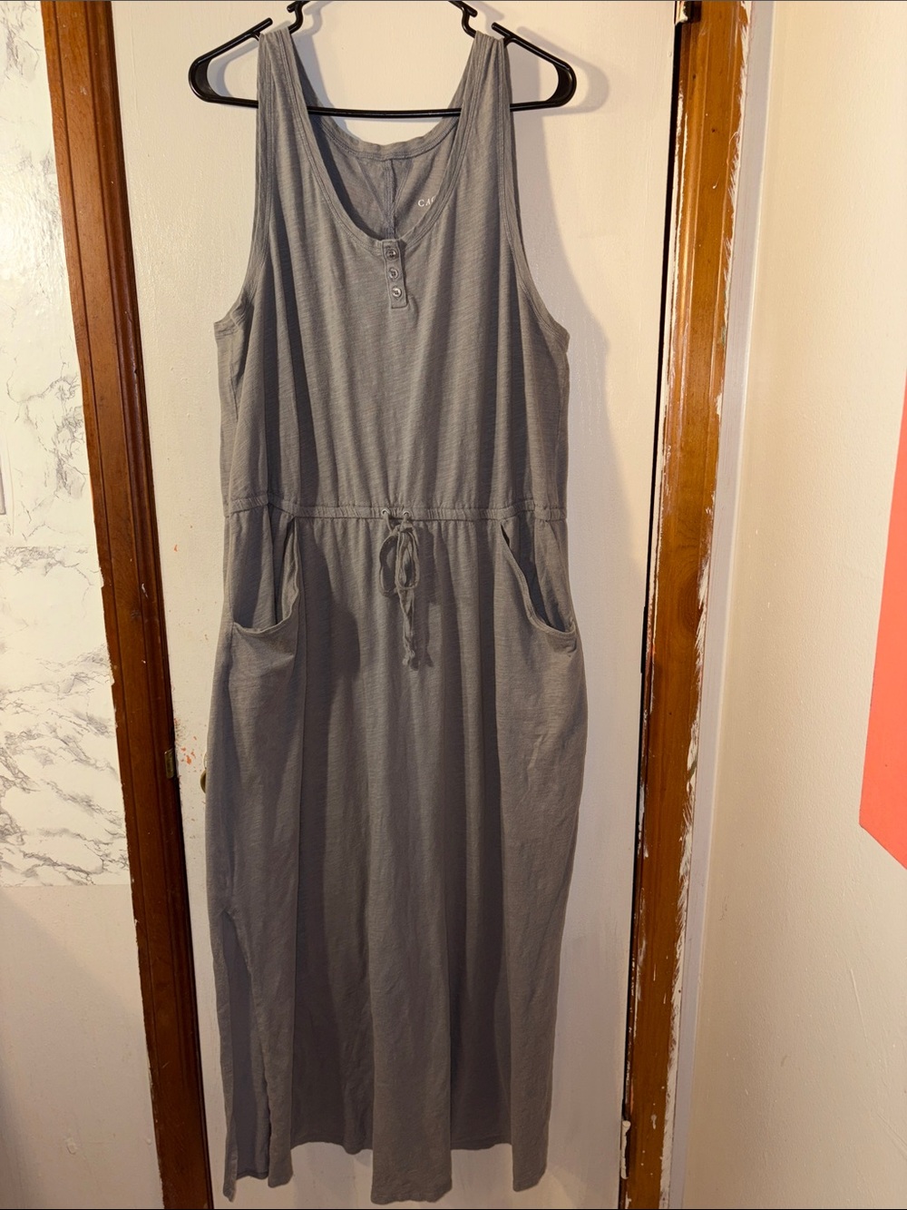 Cacique faded gray lounge wear / sleepwear Dress w/ pockets